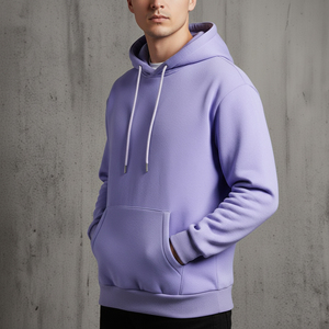 Sweat-shirts à capuche surdimensionnés à épaules tombantes sur mesure pour hommes, de haute qualité, 100% coton, style hip-hop, streetwear chaud pour homme - Product Image 2