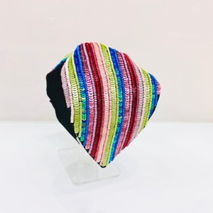 Modern Turban Style Hairbands High Quality Seed Glass Beads Handmade Lining Design Beaded Bands-Wholesale Fabric - Product Image 2