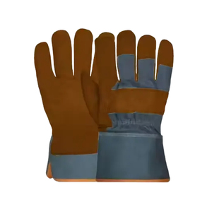 Gants de travail en cuir robustes en cuir de vachette avec revêtement anti-impact Gant en cuir de protection des mains de sécurité industrielle - Product Image 2