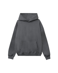 เสื้อฮู้ดดี้ทรงบ็อกซี่สำหรับผู้ชายและผู้หญิง ใส่ได้ทุกเพศ เหมาะสำหรับฤดูหนาว คุณภาพสูง สีพื้น ย้อมสีแบบเป็นมิตรต่อสิ่งแวดล้อม กันน้ำ บุขนหนานุ่ม - Product Image 1