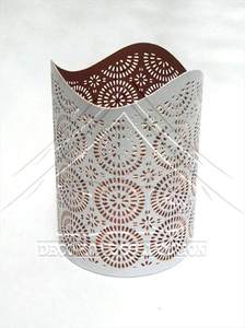 Wholesale Decorative Metal Candle Cup - <b>Laser</b> Cut Floral Design Tealight Stand for Hotel Restaurant Decor & Wedding Party Favors - Product Image 2