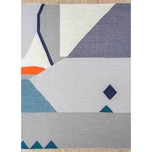 พรมขนสัตว์สไตล์คลาสสิกอินดัสบาร์ สีแดงส้ม ทอลายเรียบ รูปทรงเรขาคณิต ทำด้วยมือ สำหรับห้องนั่งเล่นและห้องนอน-รุ่น Sdwl-686 - Product Image 5