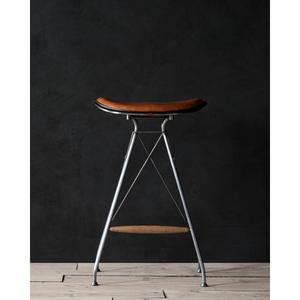 Taburete de Bar de diseño indio de lujo con soporte brillante Negro de metal superior mejor mini taburete a precio de venta disponible - Product Image 5