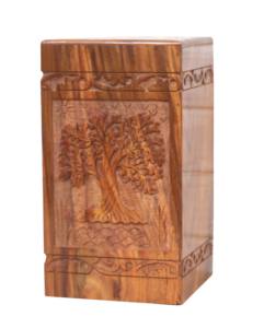 Urnas de madera hechas a mano para cremación, urnas funerarias decorativas para hombre y mujer a bajo precio - Product Image 3