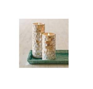 Latest Piece <b>Mother</b> of Pearl Inlay Tea Light Holder for Customized Size Handmade Polished MOP <b>Candle</b> Holder - Product Image 1