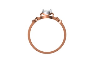 Alta Mejor Calidad Precio de venta barato Mejor 14K Oro Rosa Diamante Anillo de compromiso Diseño elegante Aniversario - Product Image 4