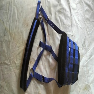 Muselière de cheval de selle anglaise réglable robuste-Meilleure qualité Nylon Personnalisable Dressage Utilisation Équipement équestre Laiton massif - Product Image 2