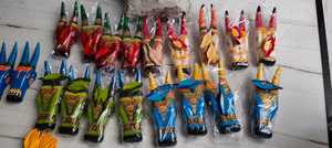 Cabezas de vaca de madera hechas a mano y pintadas a mano, adecuadas para colgar en la pared, ideal para reventa en tiendas caseras - Product Image 2