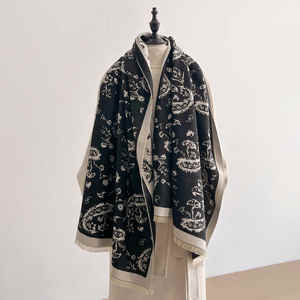 La mejor bufanda de Cachemira sintética de Cachemira suave de Jacquard para mujer 2025 hecha de poliéster duradero - Product Image 2