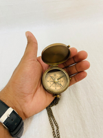 Boussole Nautique Vintage en Laiton Style Viking, Cadran Solaire Antique, Horloge de Poche Rétro Marine, Décoration Artistique Mécanique Suspendue Steampunk pour Noël
