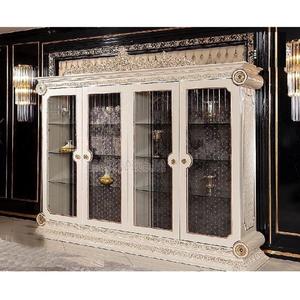 รอยัลดีไซเนอร์มือแกะสลักห้องรับประทานอาหารคูริโอคู่แกะสลักประตูโบราณสำหรับบ้านที่ทันสมัยห้องนั่งเล่นมือแกะสลักตู้ - Product Image 1