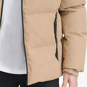 Chaqueta Acolchada de Invierno para Hombre, Cuello Alto, Impresión Personalizada, 100% Poliéster, con Capucha, Servicio OEM, Venta al Por Mayor, Alta Calidad - Product Image 6