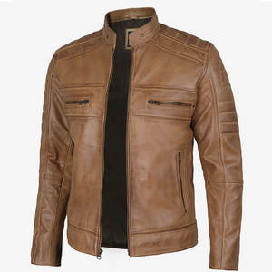 Chaqueta de Cuero Resistente al Desgaste, Chaqueta de Cuero Cómoda en Venta, Chaqueta de Cuero Hecha a Medida - Product Image 2