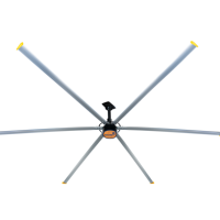 Ventilateur HVLS de haute qualité de 24 pieds pour étable à vaches, grange à chevaux, refroidissement et circulation de l'air, grand ventilateur de plafond industriel, prix en stock aux États-Unis