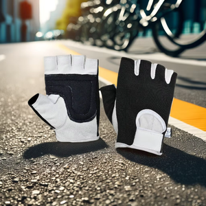Guantes de Ciclismo de poliéster/Spandex de medio dedo Color personalizado Ecológico Ligero Cómodo Transpirable Deportes Montar en bicicleta - Product Image 1