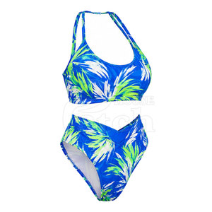 Maillots de bain coordonnés pour femmes, haut et bas, en tissu extensible léger, pour l'été, la piscine, les vacances, la plage - Product Image 3