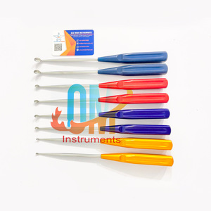 Juego de Curetas Óseas Ortopédicas Volkmann de Alta Calidad, 8 Piezas, Curetas Cervicales Arcoíris con Mango Colorido, para Columna Vertebral, Uso Médico Profesional - Product Image 3