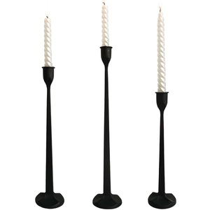 Finest Quality <b>Metal</b> Candlestick Stand New Arrival Modern Design Golden <b>Candle</b> <b>Holder</b> With <b>Black</b> Stick for Wholesale Suppliers - Product Image 5