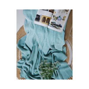 Jeté de lit et de canapé léger en mélange de bambou à texture lisse pour maisons d'été et chalets de vacances, idéal pour les acheteurs recherchant un matériau doux et facile d'entretien - Product Image 2