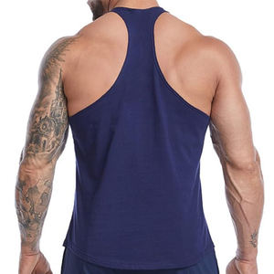 Débardeur de musculation Gym Logo couleur personnalisé Gilet de fitness sans manches pour hommes - Product Image 4