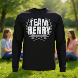 Camiseta sin mangas de manga larga Team Henry, camiseta promocional para miembros orgullosos de la familia - Product Image 3