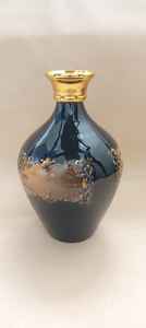 Vase à fleurs de luxe à motifs bleu marine fait à la main de qualité supérieure décor moderne fer maison hôtel cadeau de mariage d'entreprise - Product Image 6