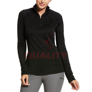 Chemise thermique de couche de base d'équitation offrant un tissu extensible de soutien de compression pour les longs entraînements et les événements compétitifs - Product Image 3