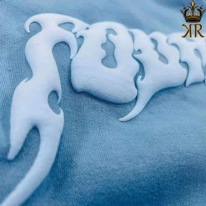 เสื้อฮู้ดดี้คุณภาพสูงสำหรับผู้ชาย เสื้อฮู้ดดี้ผ้าฝ้ายสำหรับผู้ใหญ่ ฮู้ดดี้พิมพ์โลโก้แบบนูนตามสั่ง - Product Image 4