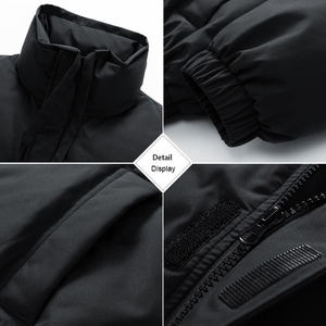 Chaqueta de Plumón Personalizada para Hombre, Diseño de Moda para Invierno, Chaqueta de Plumón Acolchada de Talla Grande - Product Image 2