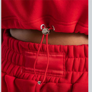 Ventes en gros de sweats à capuche pour femmes, personnalisés avec logo, 45% coton, 55% polyester, doublure en polaire, couleur personnalisée, imprimé sur le devant, coupe courte, hiver - Product Image 6