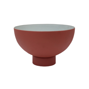 American Style Metal Enamel Finished Flower Bowl for Home and Hotel <b>Tabletop</b> Decoration Handmade Round Flower Bowls - Product Image 1