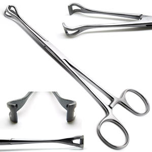 Fórceps de tejido Babcock 6,4 "Instrumentos Premium veterinarios intestinales quirúrgicos - Product Image 1