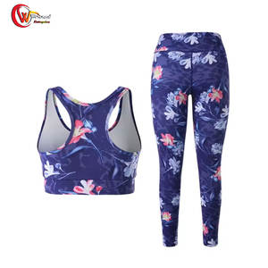 Gimnasio de alta calidad Fitness Conjunto de yoga sin costuras Mujeres 2 piezas Conjunto de yoga sin costuras Deportes Gimnasio Desgaste Conjunto de yoga - Product Image 2