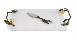 ถาดสำหรับตกแต่งอาหารสีน้ำตาลหรูหราพร้อมด้ามจับสีทองสำหรับห้องครัวถาดเสิร์ฟอาหารดีไซน์ล่าสุด - Product Image 6