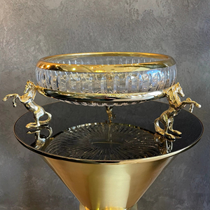 Elegant Designed Chocolate <b>Stand</b> In Round Shaped With Gold Polished Chocolate <b>stand</b> For Chocolate Serving And Dessert Serving - Product Image 1