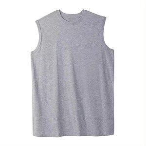 Camisetas sin mangas de poliéster de color personalizado para hombre, Panel de malla transpirable para entrenamiento de Culturismo - Product Image 5