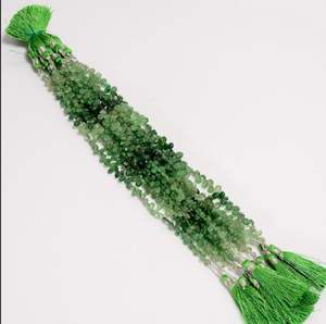 ลูกปัด tsavorite พลอยยอดนิยมลูกปัด tsavorite เจียระไนสีเขียวเข้มทำด้วยมือสินค้าจำนวนมาก - Product Image 2