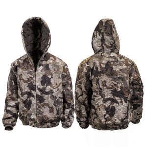 Veste de chasse d'hiver silencieuse pour homme, respirante, imperméable, col montant, logo frontal, pour le tir à l'arc, la chasse au cerf - Product Image 1