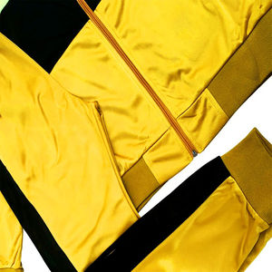 Custom Men Polyester Jogger Sets 2 piezas Set Patchwork Zip Up Nylon y pantalones de chándal personalizado Nylon Chándal Hombres Ropa al por mayor - Product Image 2