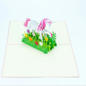 Wholesale Customizable 3D Pop-up Animal Cards Handicraft <b>Paper</b> <b>Crafts</b> for Wedding Birthday Unique Gift Ideas KIRICARD Brand - Product Image 1
