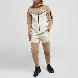 Chándal de algodón y poliéster con estampado de logotipo personalizado de alta calidad, conjunto de Sudadera con capucha Unisex, diseña tu propio chándal, conjunto de dos piezas para hombre - Product Image 5