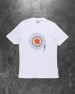 Camiseta Vintage de Gran Tamaño con Logotipo Personalizado OEM, Estampado en Serigrafía, Lavado a la Piedra, Estilo Hip Hop para Hombre - Product Image 1