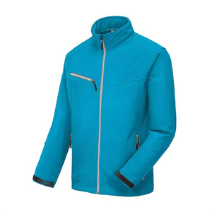 Vêtement d'extérieur sportif imperméable personnalisé avec logo sur le devant pour la saison hivernale Fermeture éclair Confortable Coupe-vent Veste d'extérieur - Product Image 1