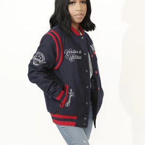 แจ็คเก็ตเบสบอลแขนเสื้อหนังวัวแท้สีทองทำด้วยมือปรับแต่งได้ตามต้องการ - Product Image 4