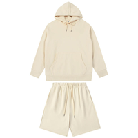 Ensemble de survêtement en molleton personnalisable 2 pièces pour homme en coton épais, idéal pour l'hiver – Vente en gros OEM sur mesure