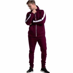 Conjunto de chándal de entrenamiento de dos piezas con cremallera y logotipo personalizado para hombre, pantalones de chándal de entrenamiento de gimnasia de invierno, sublimación con capucha inferior de talla grande - Product Image 6