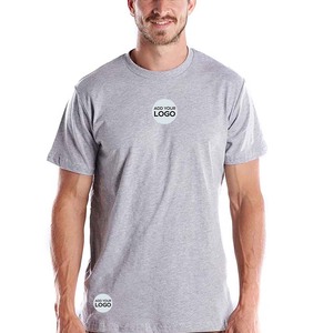 T-shirt pour homme à manches courtes, coupe ajustée, en poly/coton, col rond uni, personnalisable - Product Image 5