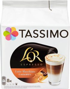 Cápsulas de Café Tassimo L'OR Caramel Latte Macchiato x8 (Paquete de 5, Total 40 Bebidas) - Product Image 3