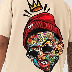 เสื้อยืดโอเวอร์ไซส์ผู้ชายเสื้อยืดผ้าฝ้าย100% พิมพ์ลายดิจิตอลกราฟิกสำหรับฤดูร้อน - Product Image 5