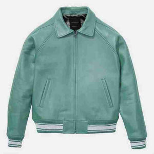 Chaqueta de Cuero Genuino para Hombre, Estilo Urbano con Cierre de Cremallera, Cuello con Capucha Transpirable para Invierno - Venta Directa de Fábrica - Product Image 5